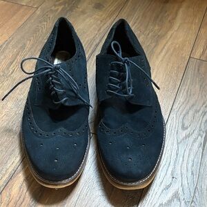 Kenneth Cole Blue Suede Dance Oxford